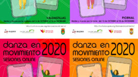 La campaña Danza en movimiento 2020 de AUPEX llega en el mes de octubre a la provincia de Cáceres