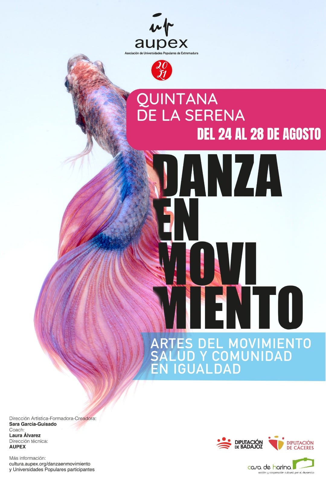 El taller ‘Danza en movimiento’ comenzará el próximo 24 de agosto en Quintana